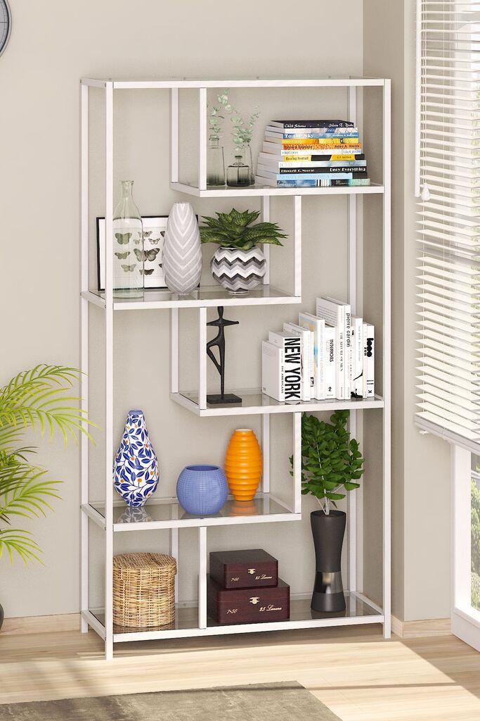 Полица за книги Hanah Home By-30, 90x172x30 см, бела