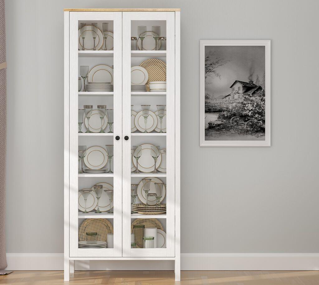 Полица за книги Hanah Home FRN-20074, 83x194x35 см, бела