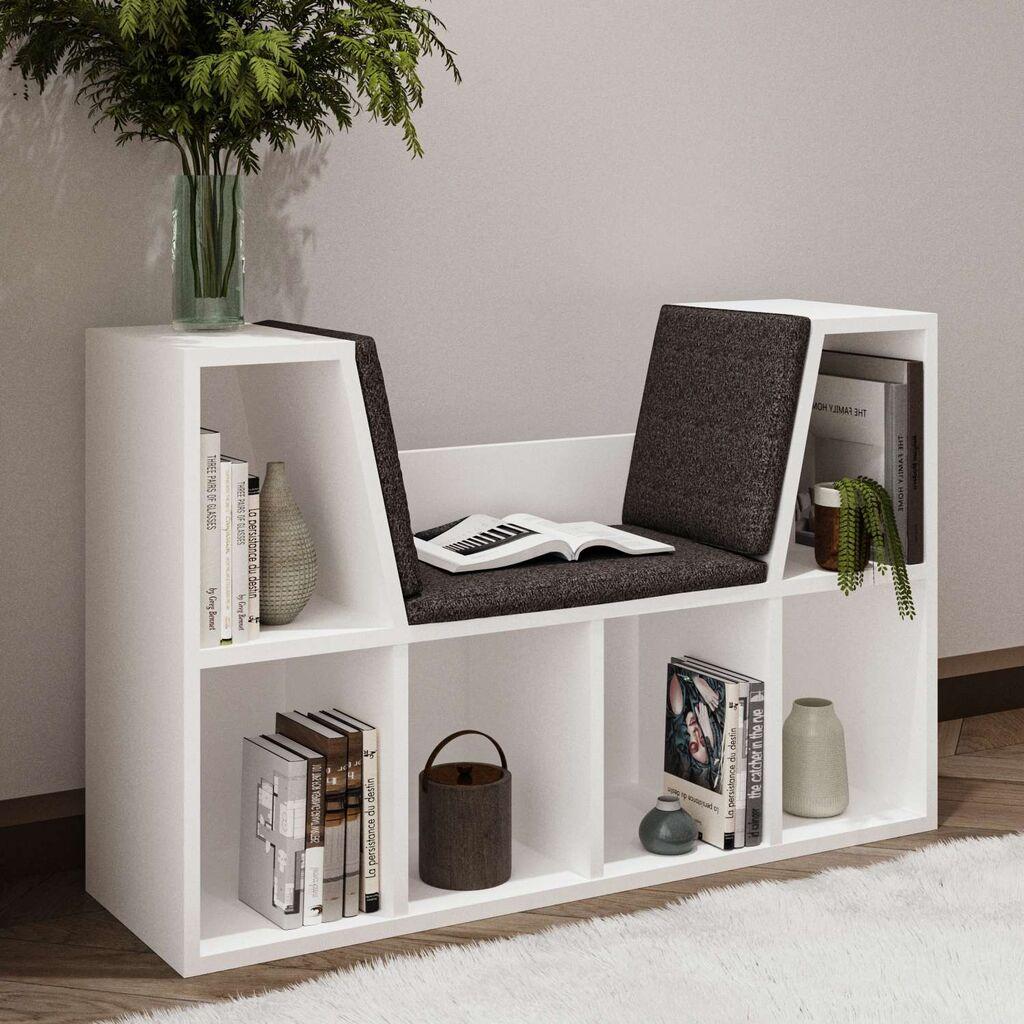 Полица за книги Hanah Home Livora, 103x63x30 см, бела
