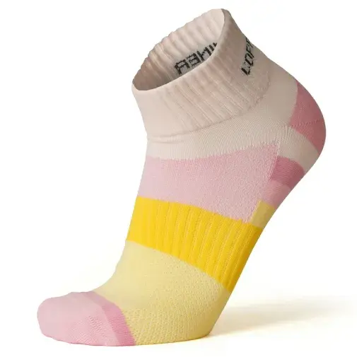 Женски чорапи „Run“ од „Copperminer“, розово-жолти