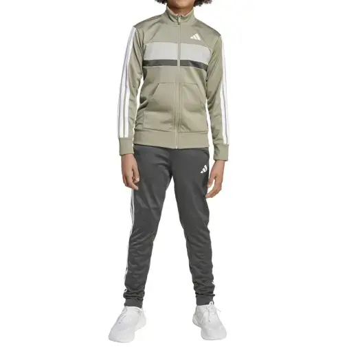 Adidas Тренерки Комплет за Момчиња J 3S Tiberio TS Сиви