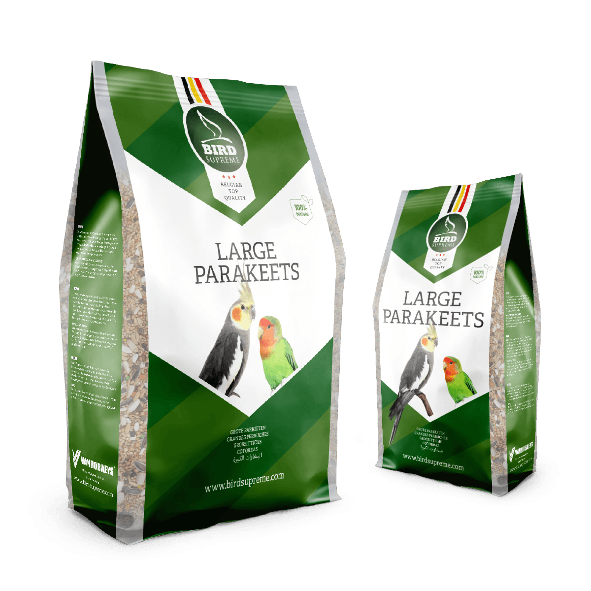 BIRD SUPREME Храна за Нимфи Large PARAKEET 4кг