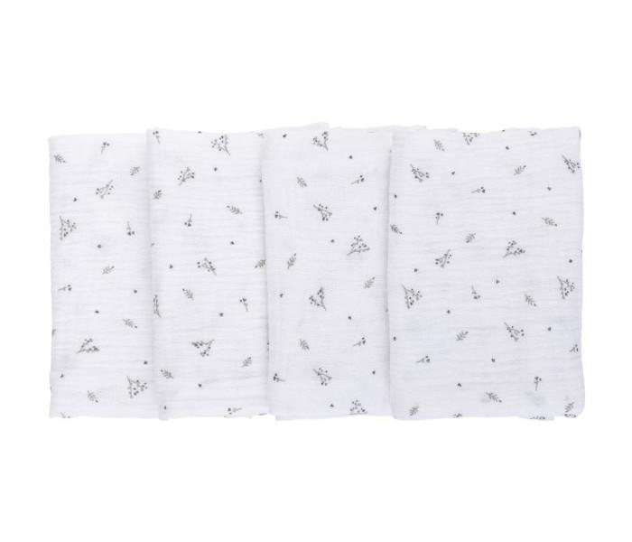 Бебешки Муслински крпи за Миење 4/1 - Бели, 40×40 cm