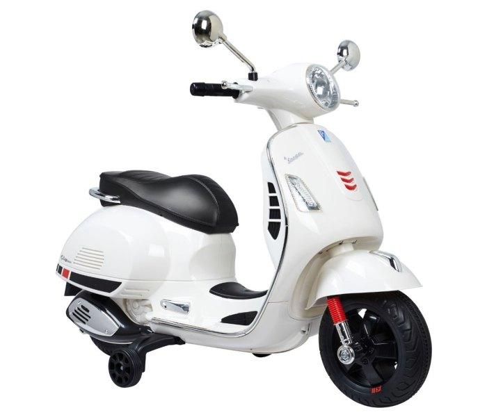 Детски мотор на акумулатор Vespa 12V, бел