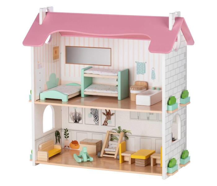 Free2Play Дрвена куќичка со мебел - Lotti