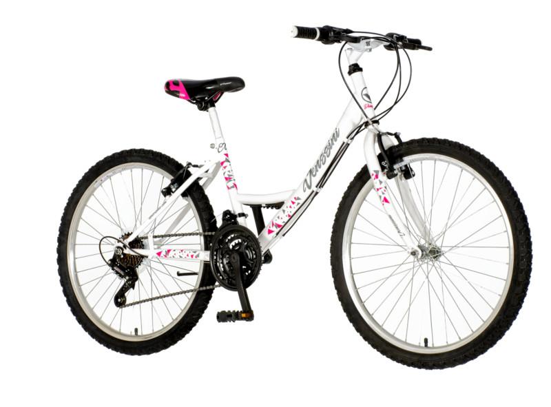 Детски велосипед Venssini Parma Ella 24" – Сиво-розов детски (24" / XS)