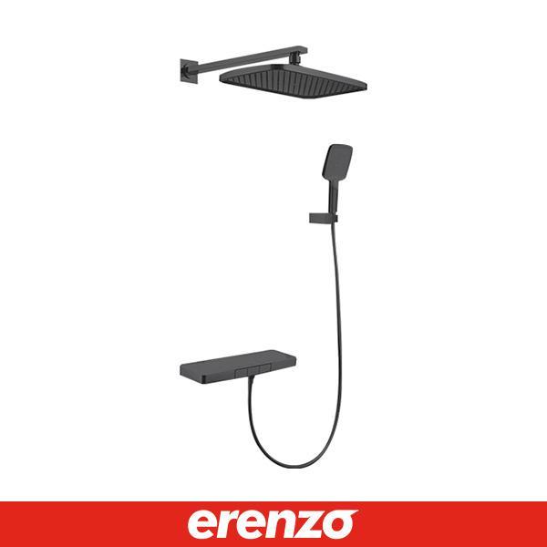 Erenzo Вградна Туш Батерија Er30073Mb, Мат Црна