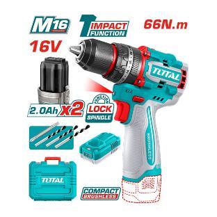 Total Батериска Бормашина Tidli166062 16V