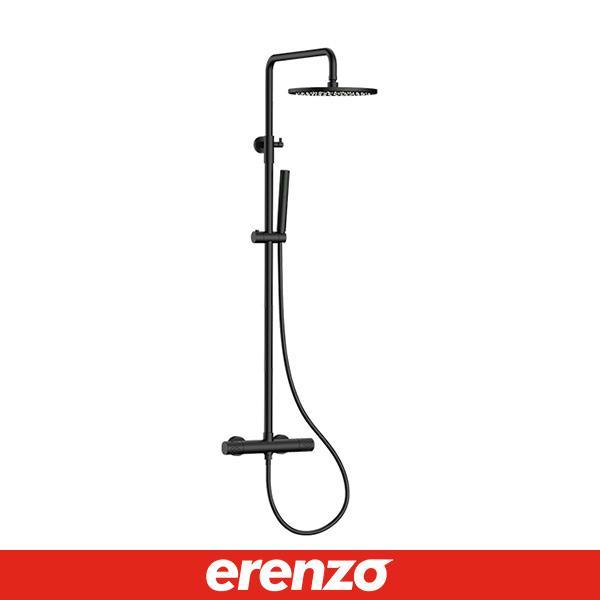 Erenzo Туш Батерија Er19H07E Круг, Мат Црна