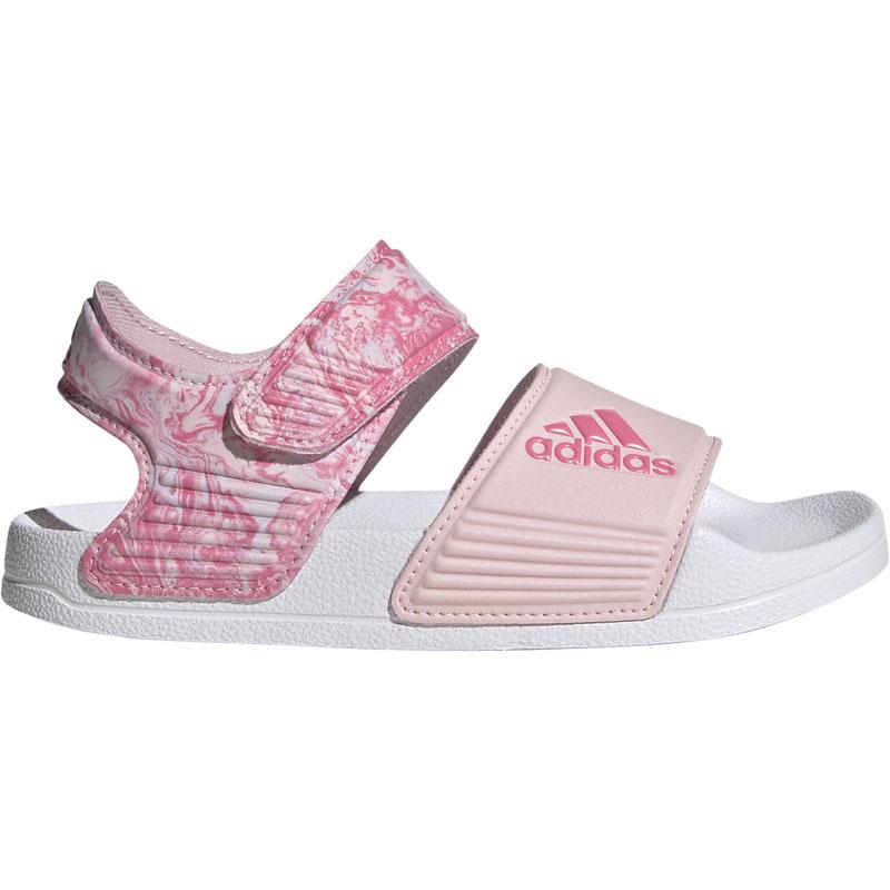 Adidas сандали за девојчиња ADILETTE SANDAL K, розова - бела