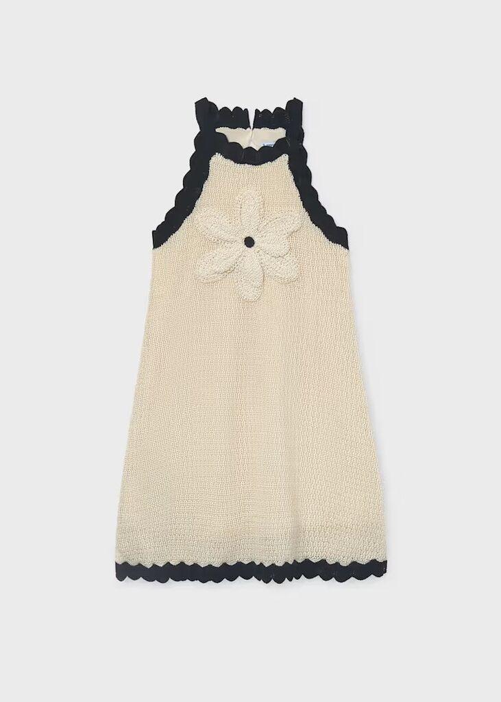 Coco Kids Плетен фустан - беж, 18-167-172cm