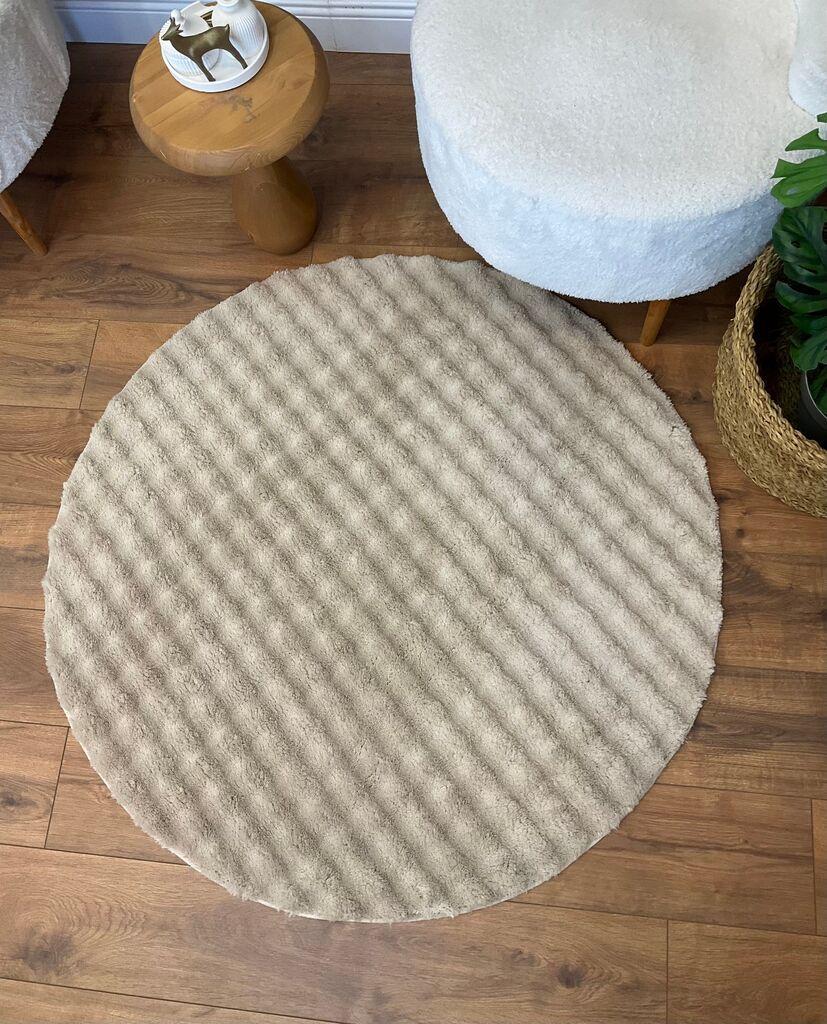 Conceptum Hypnose Carpet Puffy Bubble, 200x200 cm, крем