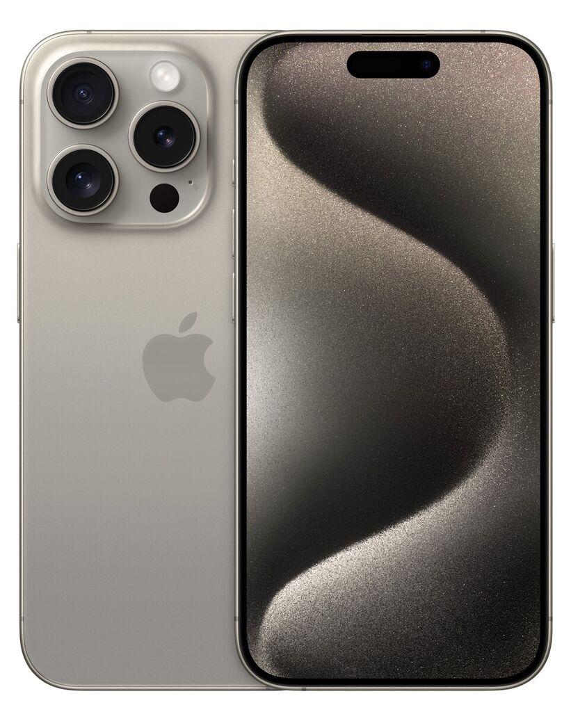 Apple Паметен Телефон iPhone 15 Pro 128GB Експонат, Природен Титаниум