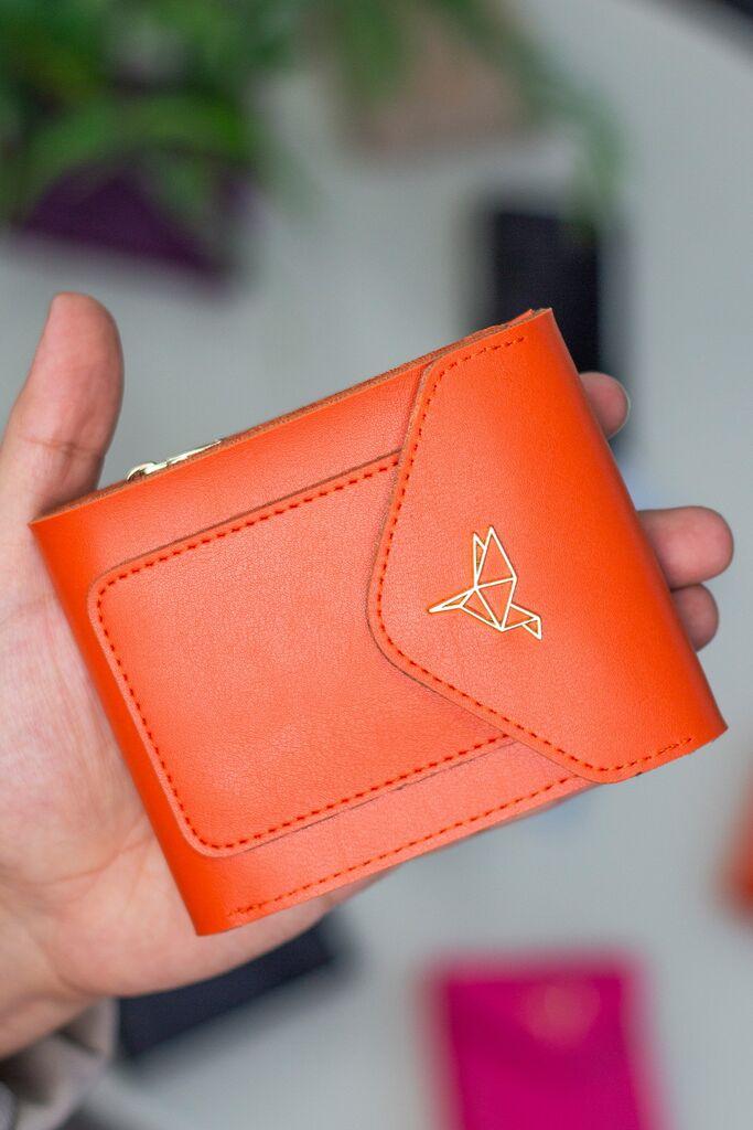Женски паричник MyValice Перу, портокалов