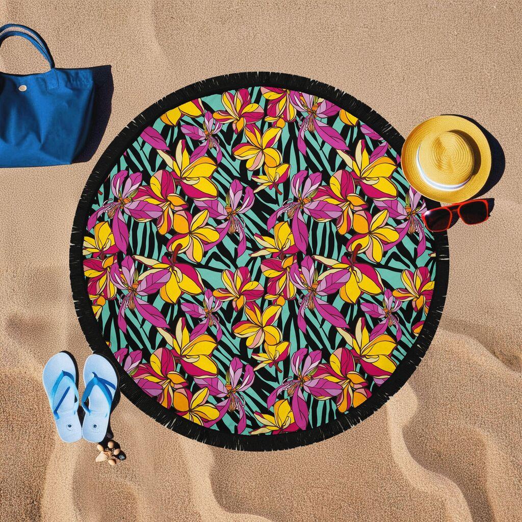 L'essentiel Maison Пешкир за плажа BTR20217017, 150x150 cm, Шарена