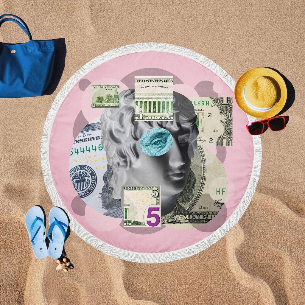 Пешкир за плажа L'essentiel Maison BTR20217002, 150x150 см, во боја