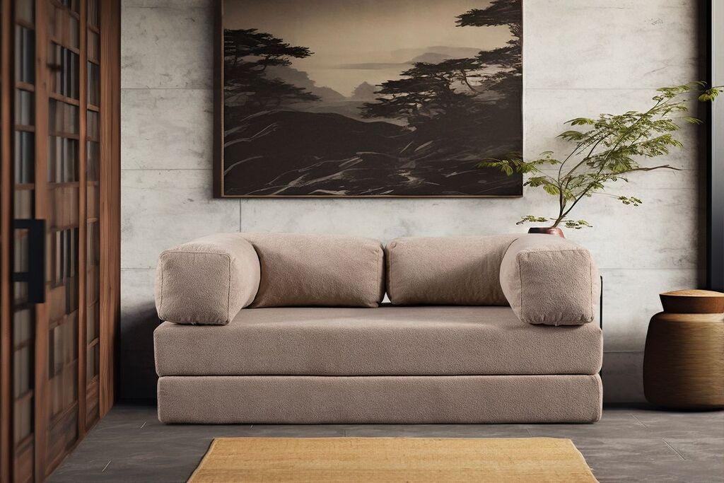 Двоседна софа Atelier del Sofa Via Con, 200x80x100 см, беж