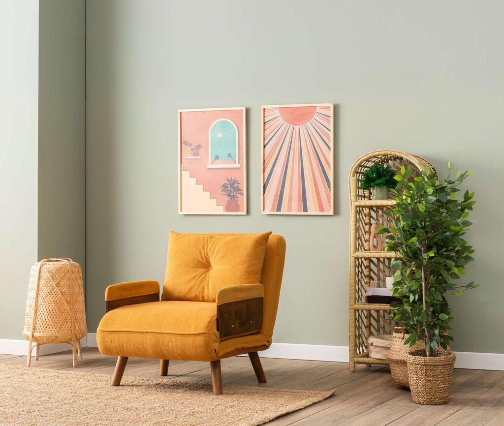 Фотелја на спуштање Atelier del Sofa Cosmo, 190x70x82 см, црна