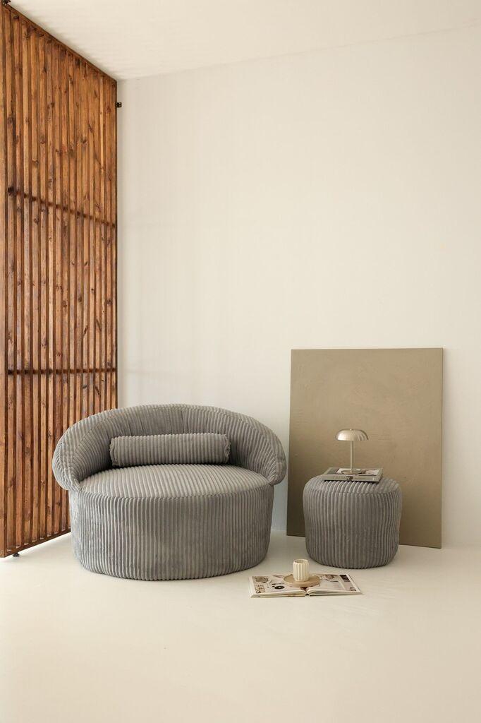 Комплет фотелји и столчиња Atelier del Sofa Tabure Poufi, 114x93x122 см, беж