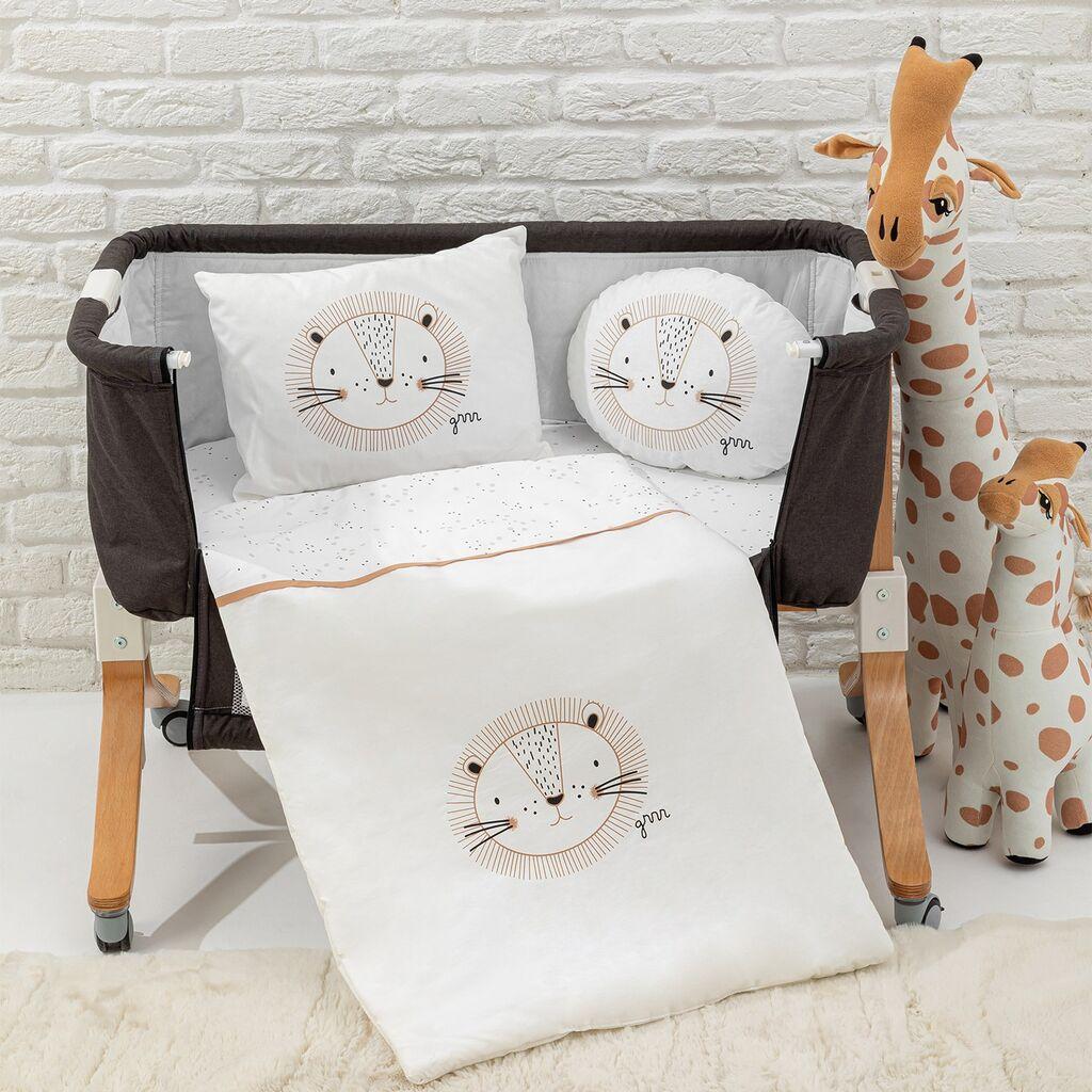 Комплет постелнина за бебиња Aberto Design, крем