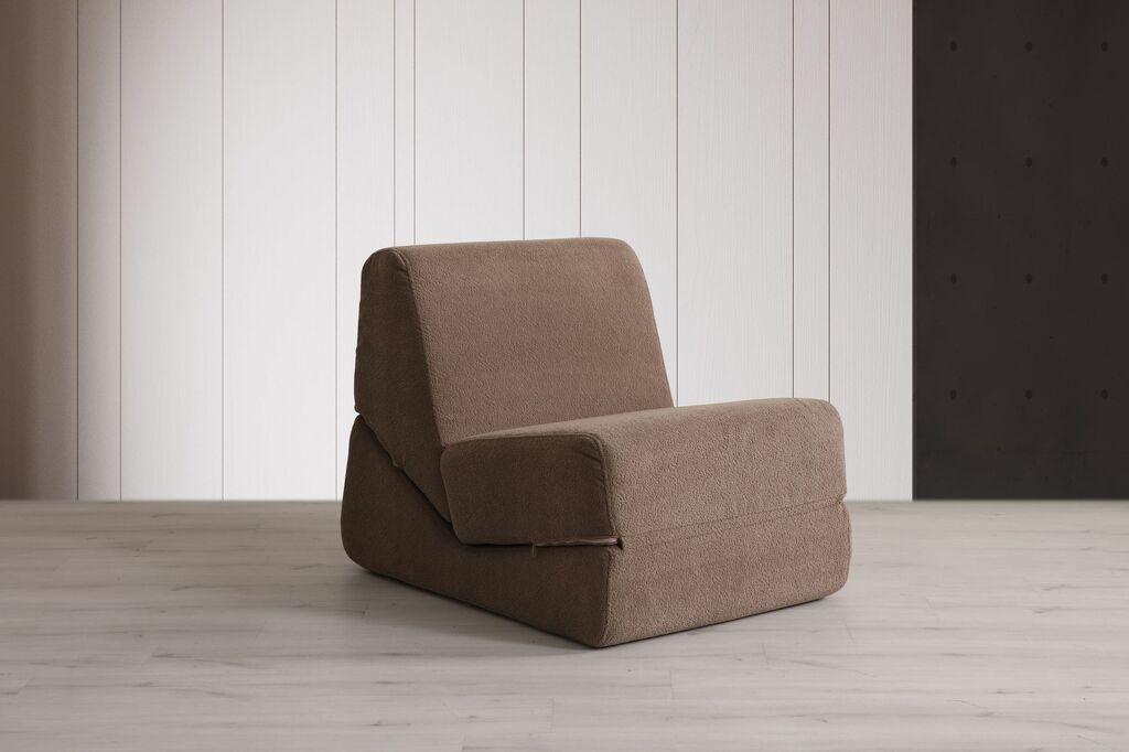 Фотелја на расклопување Atelier del Sofa Origami, 100x70x70cm, сива