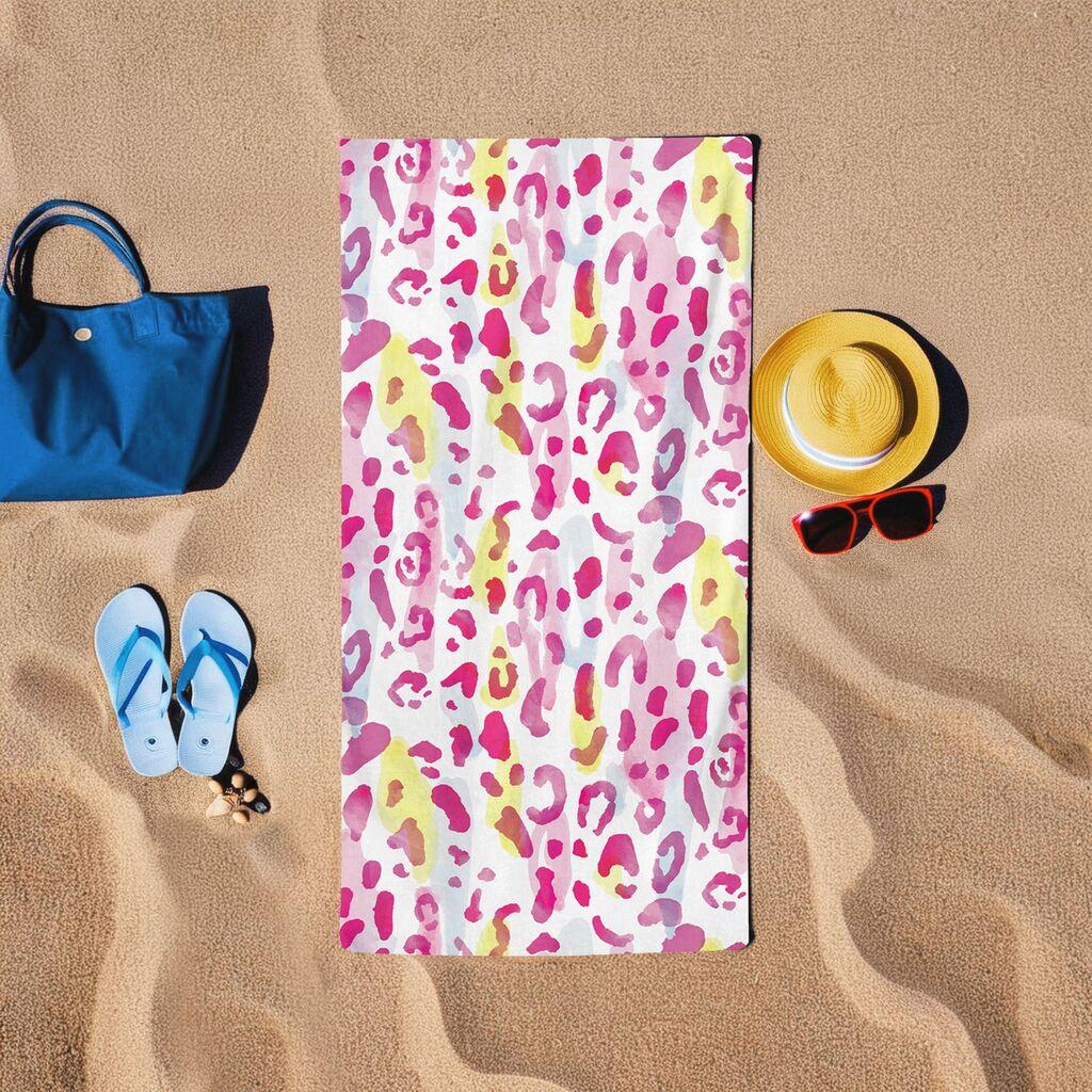 Пешкир за плажа L'essentiel Maison BT20215061, 75x150 см, розов