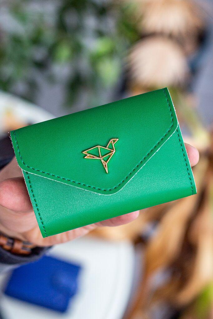 Женски паричник MyValice Лавов, зелен