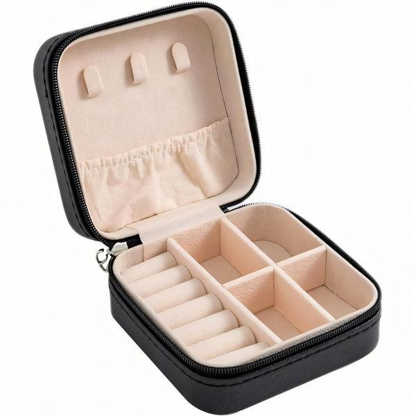Компактна кутија за накит - Црна боја