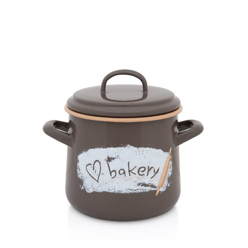 METALAC Класичен лонец елегант 14цм/2.30л со капак декор 3467