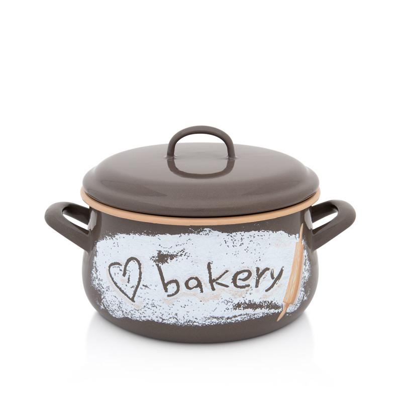 METALAC Класично длабоко тенџере елегант 20цм/4.00л со капак декор 3467