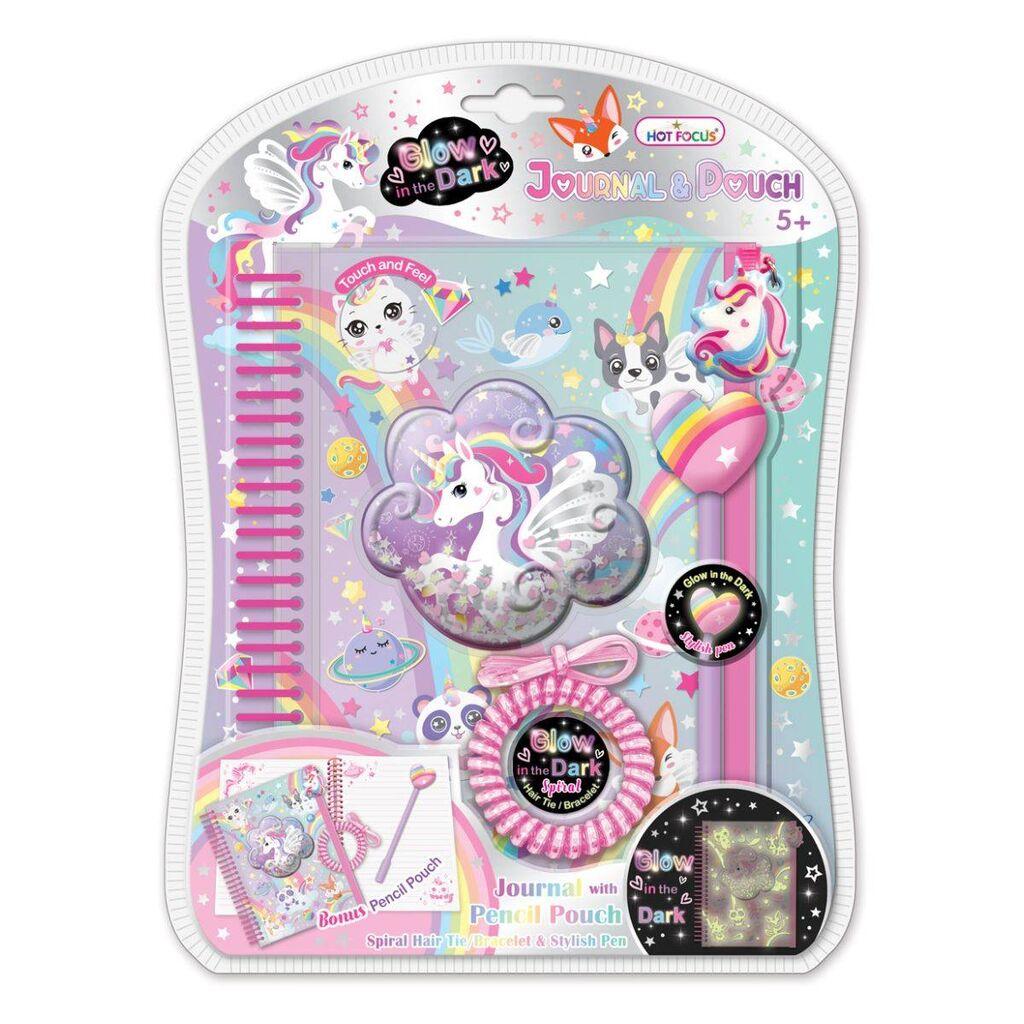 Hot Focus Сет дневник Jednorog со нараквица Glow in the Dark 259GD