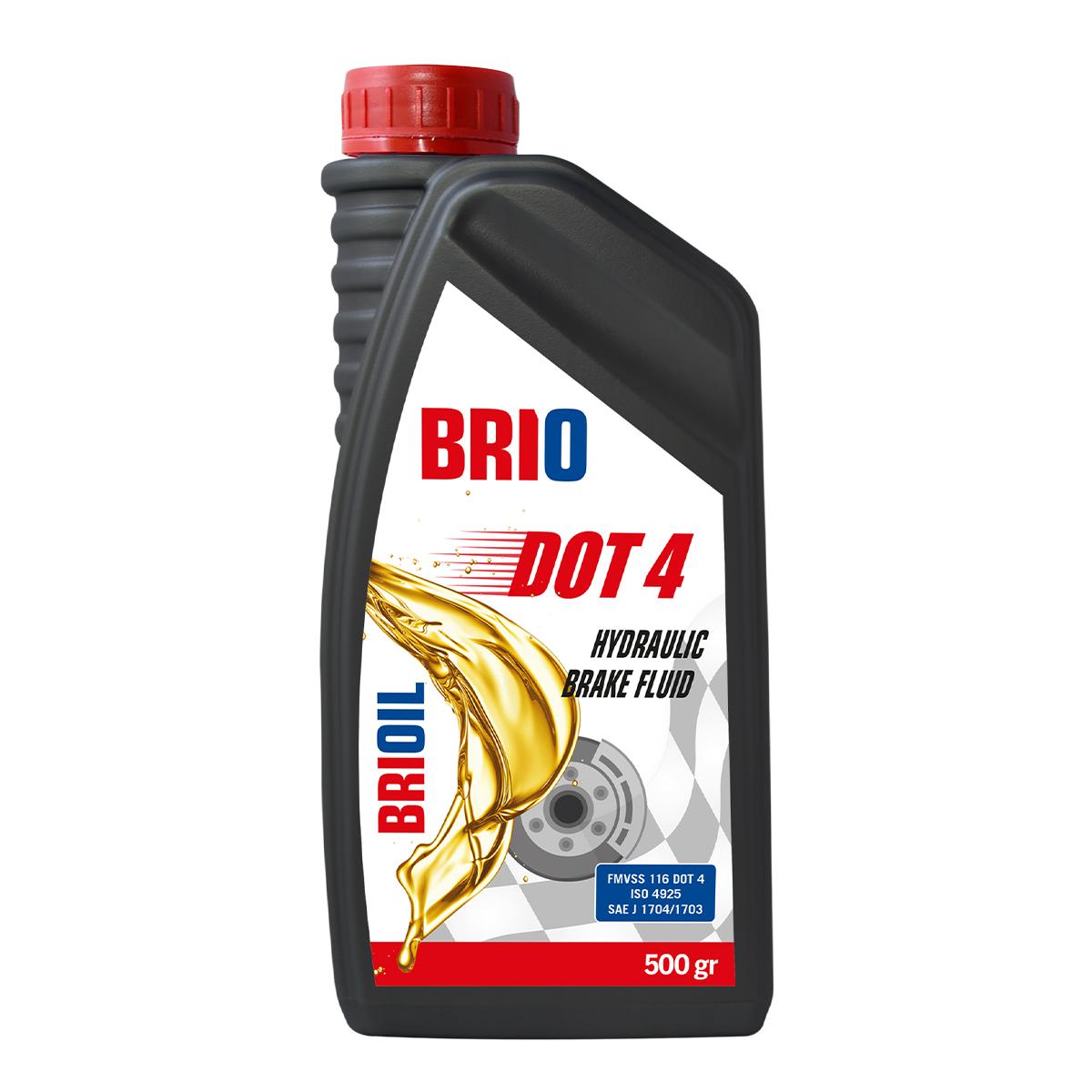 BRIO Хидраулична Течност За Сопирачки Dot4 500 Ml
