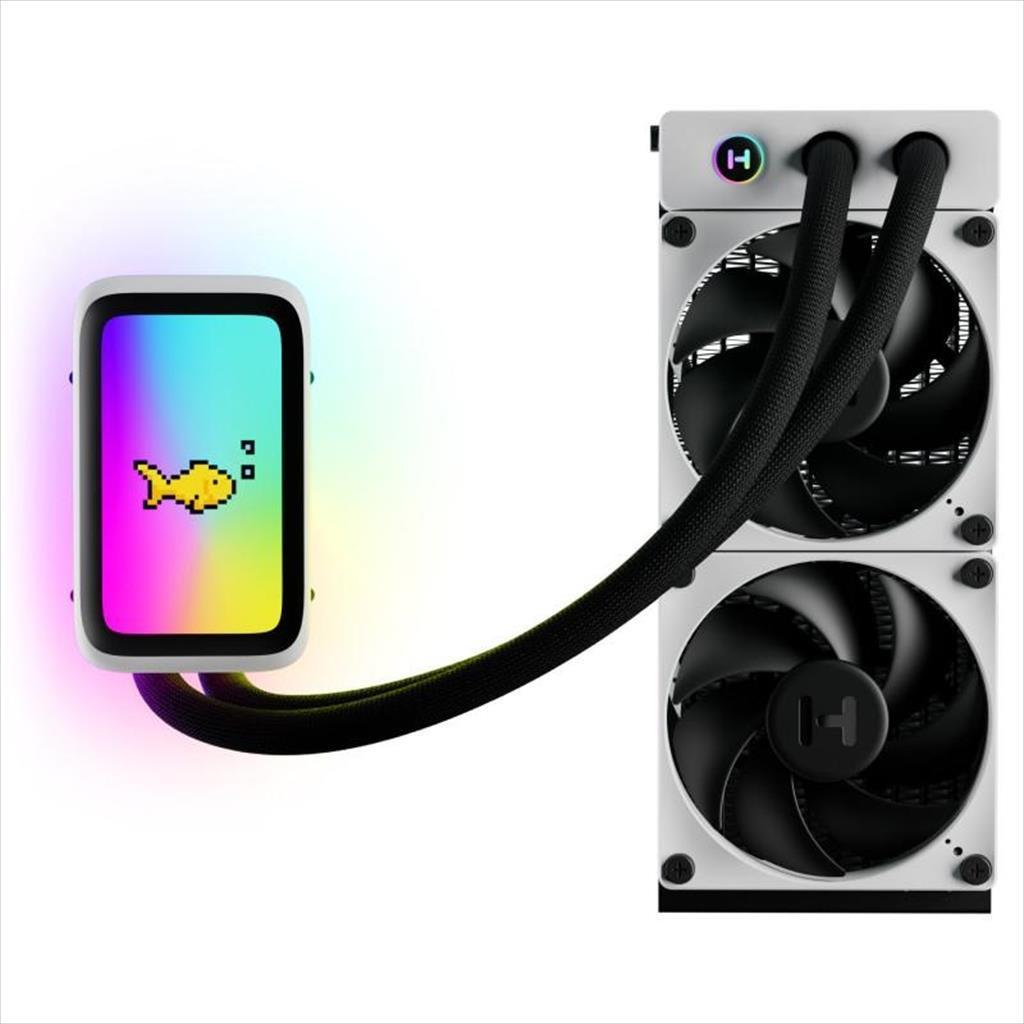 HYTE Водено Ладење За Процесор THICC Q60 240mm 5 Инчи LCD Црно FAN-HYTE-Q60-BW