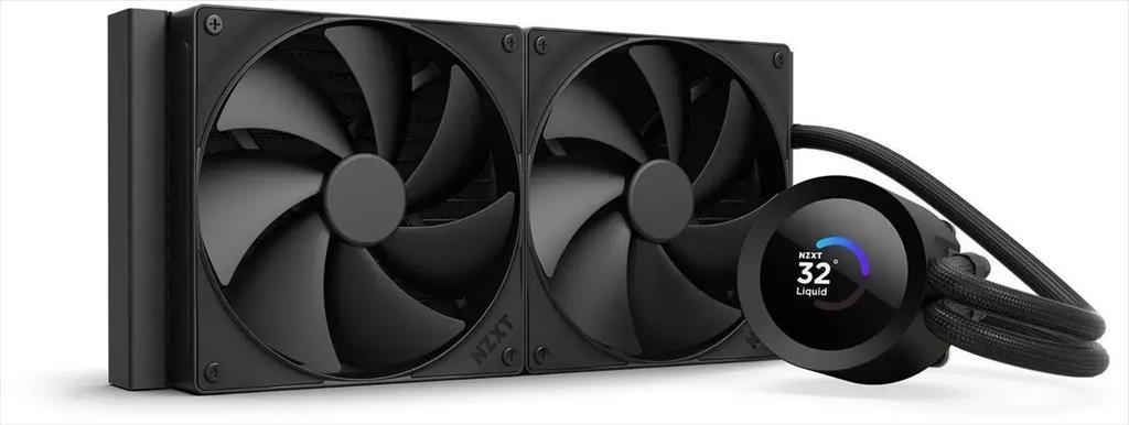 NZXT Водено Ладење За Процесор Kraken Plus 280 LCD 2x140mm Мат Црно RL-KN280-B2