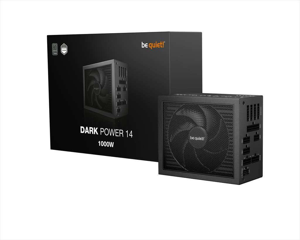 Be Quiet! Напојување Dark Power 14 1000W PCIe 5.1 80+ Titanium Full Modular BP020EU