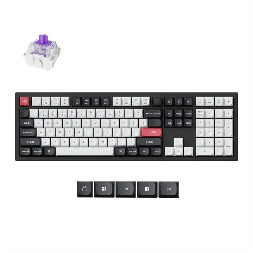 Keychron Механичка Тастатура Q6 HE QMK/VIA RGB Магнетни Свичеви Црна Q6H-M1