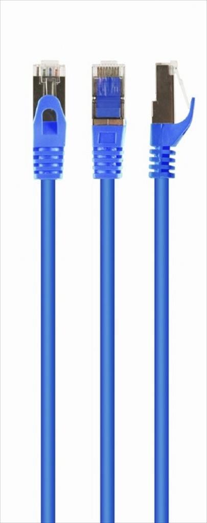 Cablexpert Мрежен Кабел Patch S/FTP CAT6A LSZH 0.25m Син