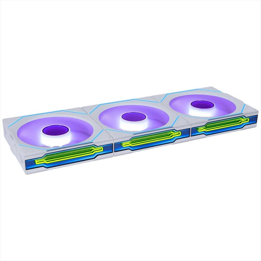 Lian Li Вентилатори За Куќиште UNI FAN SL-INF 3x120mm ARGB PWM Бели 12SLIN1W3W