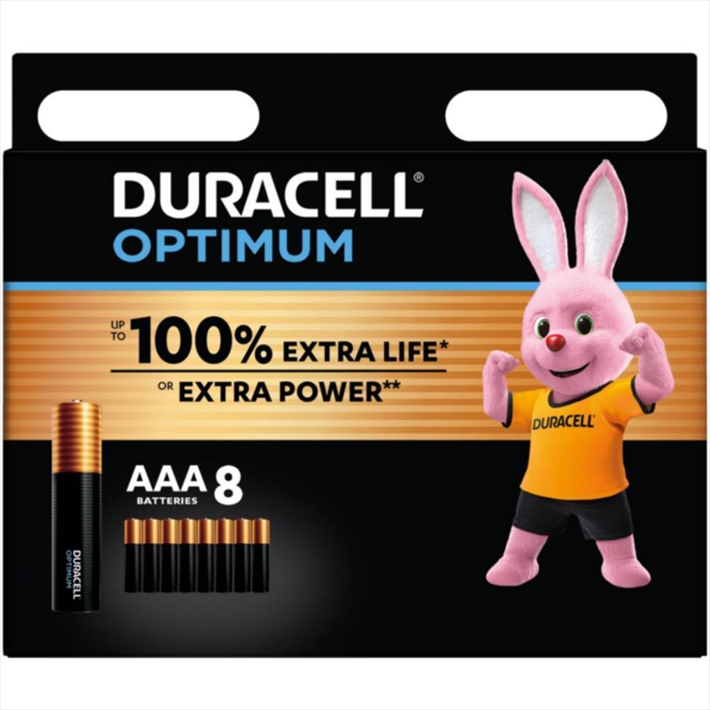 Duracell Батерии Optimum MX2400 Алкални 8xAAA 1.5V LR03