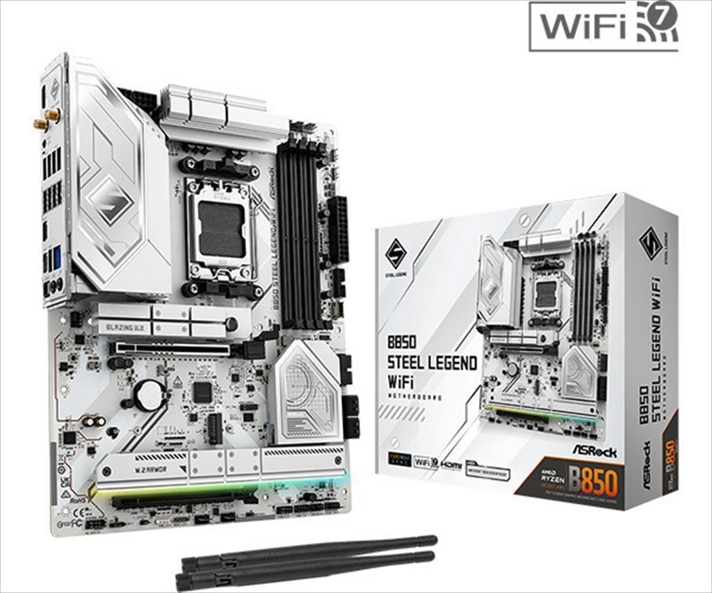 ASRock Матична Плоча AM5 B850 Steel Legend WiFi DDR5 PCIe 5.0 90-MXBQS0-A0UAYZ