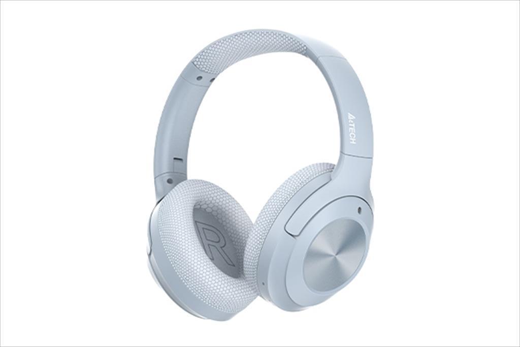 A4Tech Headphones Wireless , Bluetooth W/Microphone, Blue Bh220