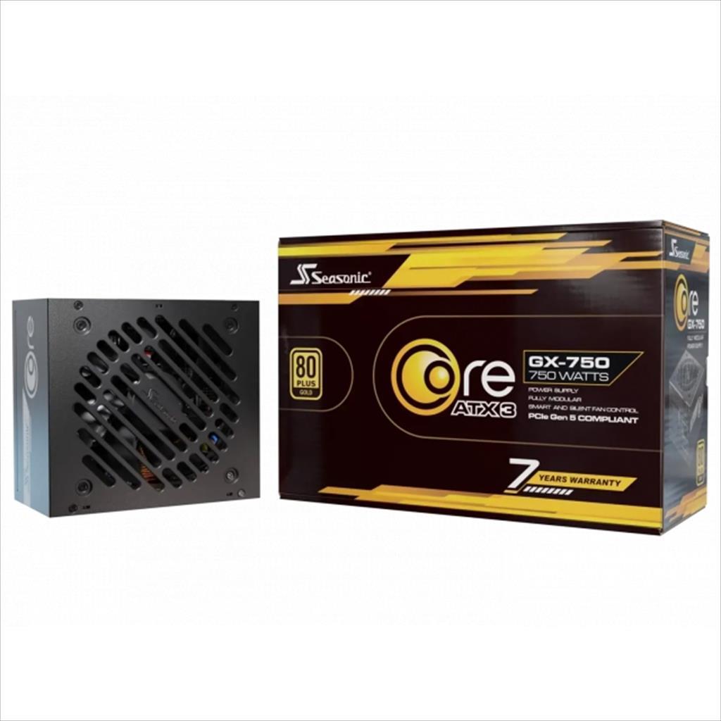Seasonic Напојување Psu 750W Core Gx-750-V2 Atx3.1 W/Pcie 5.1 80+ Gold , Fully Modular, Srp-Cgx751-A5A32Sf