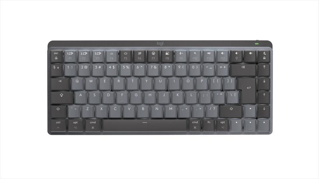 Logitech G Безжична Механичка Тастатура Mx Mechanical Mini For Mac Minimalistic Tactile Quiet Switch Graphite Logi Bolt, W/Bluetooth
