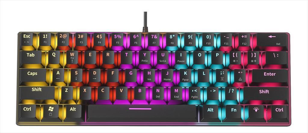 Armaggeddon Тастатура Механичка Mka-1C Neo Psychswif 60% Kevlartech Keycaps Hotswappable Modular Switch Clicky, Led Backlight, Black