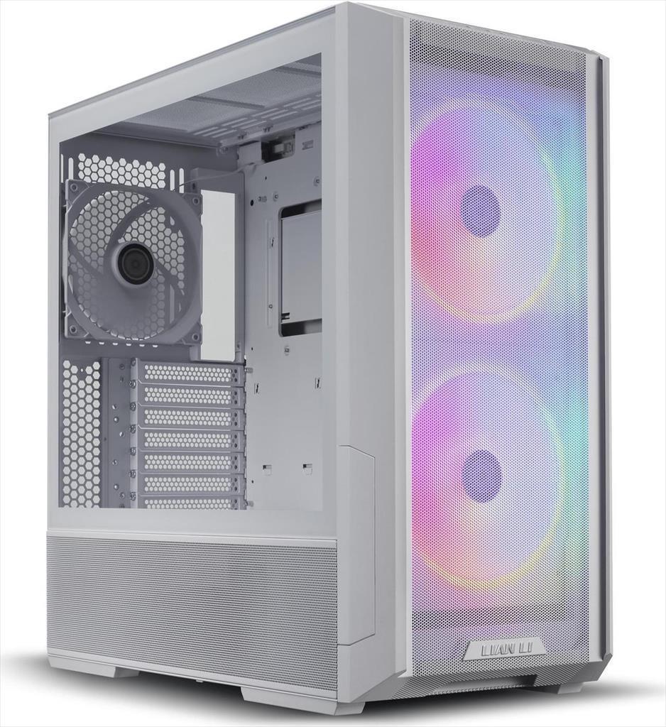 Lian Li Куќиште E-Atx Lancool 216 Rgb Mid-Tower W/ Tempered Glass, 2X160Mm Argb, 1X140Mm Pwm, W/750W Bronze, White, Lancool 216Rw