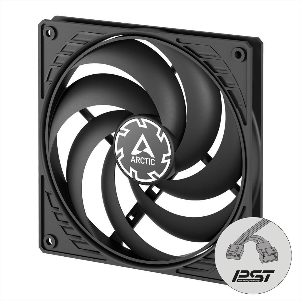 Arctic Кулер Case Fan 140Mm P14 Slim Pwm Pst 1800 Rpm 4-Pin, Black Acfan00268A