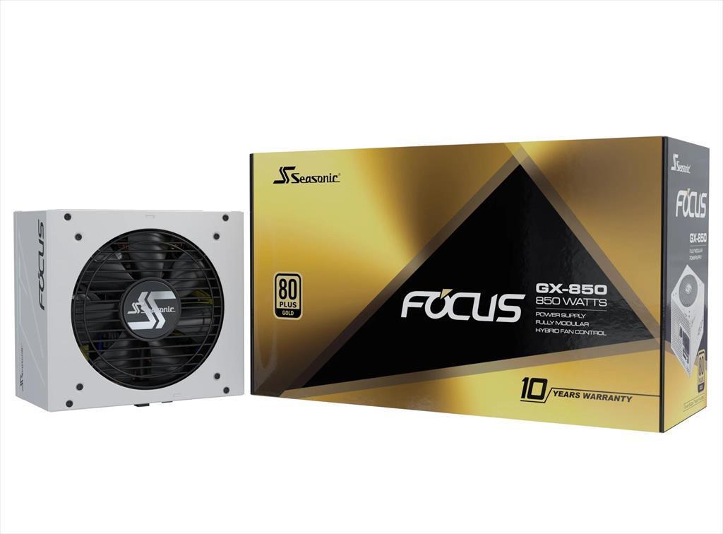 Seasonic Напојување 850W Focus Gx-850 80+ Gold , Fully Modular, White, Ssr-850W