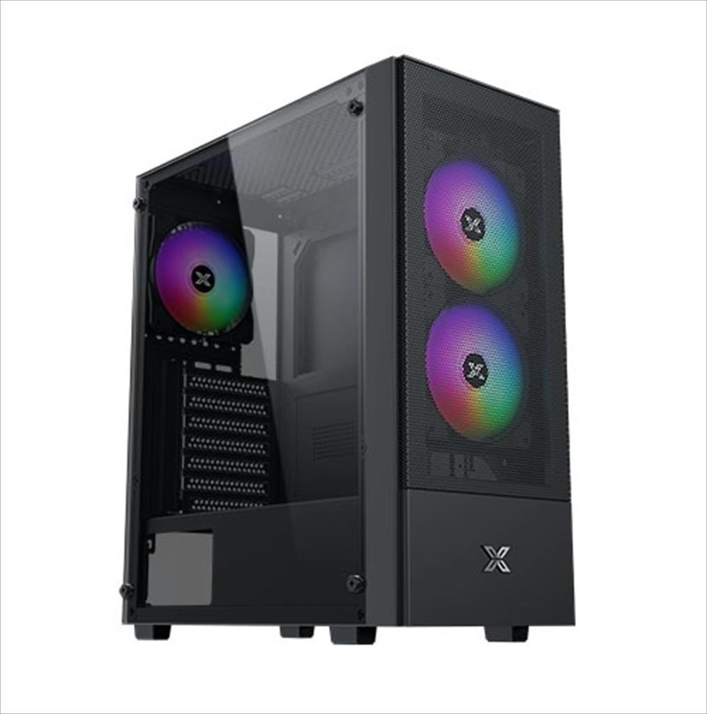 Xigmatek Куќиште Atx Hero Ii Air 3F, Left Tg, Mesh Front Panel , 3X120Mm Z20F Led Rgb Fixed Fan, Usb 3.0, En41655