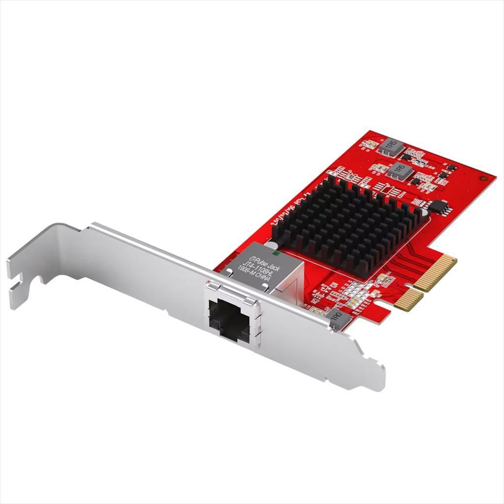 Diewu Technology Мрежна Pcie 3.0 Картичка, 10Gbe/5Gbe/2.5Gbe/1Gbe/100Mb, Txa074, Chipset: Aquantia/ Aqc107