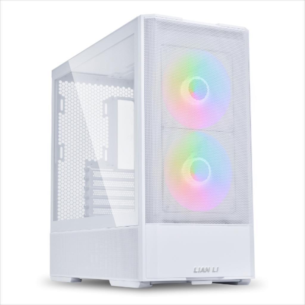 Lian Li Куќиште Atx Lancool 207 Mesh Mid-Tower W/ Tempered Glass, 2X 140Mm Argb 2X 120Mm Pwm, White Lancool 207Rw